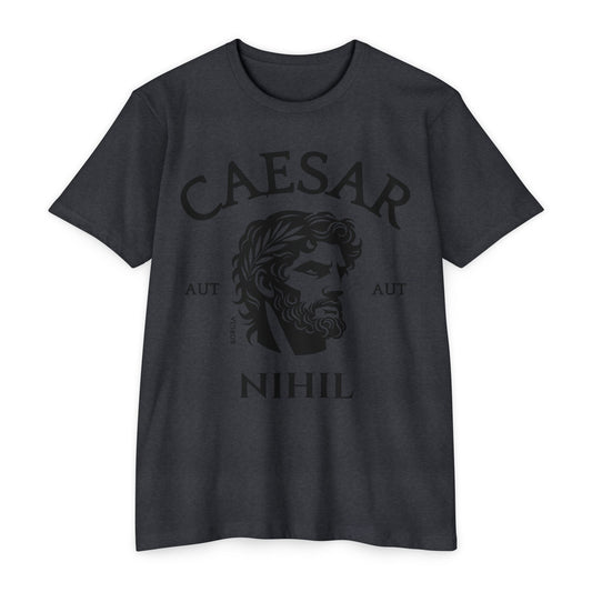 Aut Caesar aut nihil charcoal tee