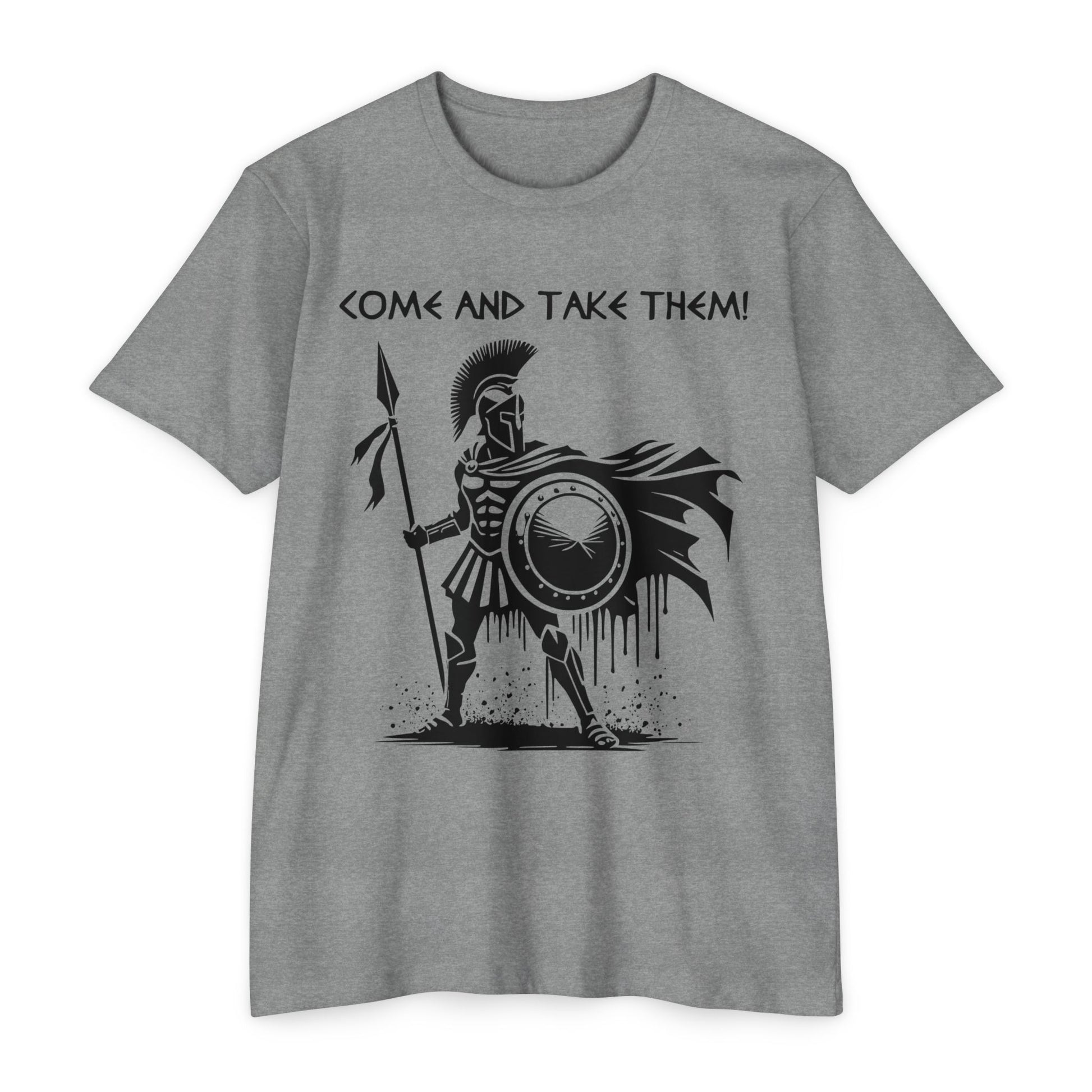 Come and take them. Grey tee