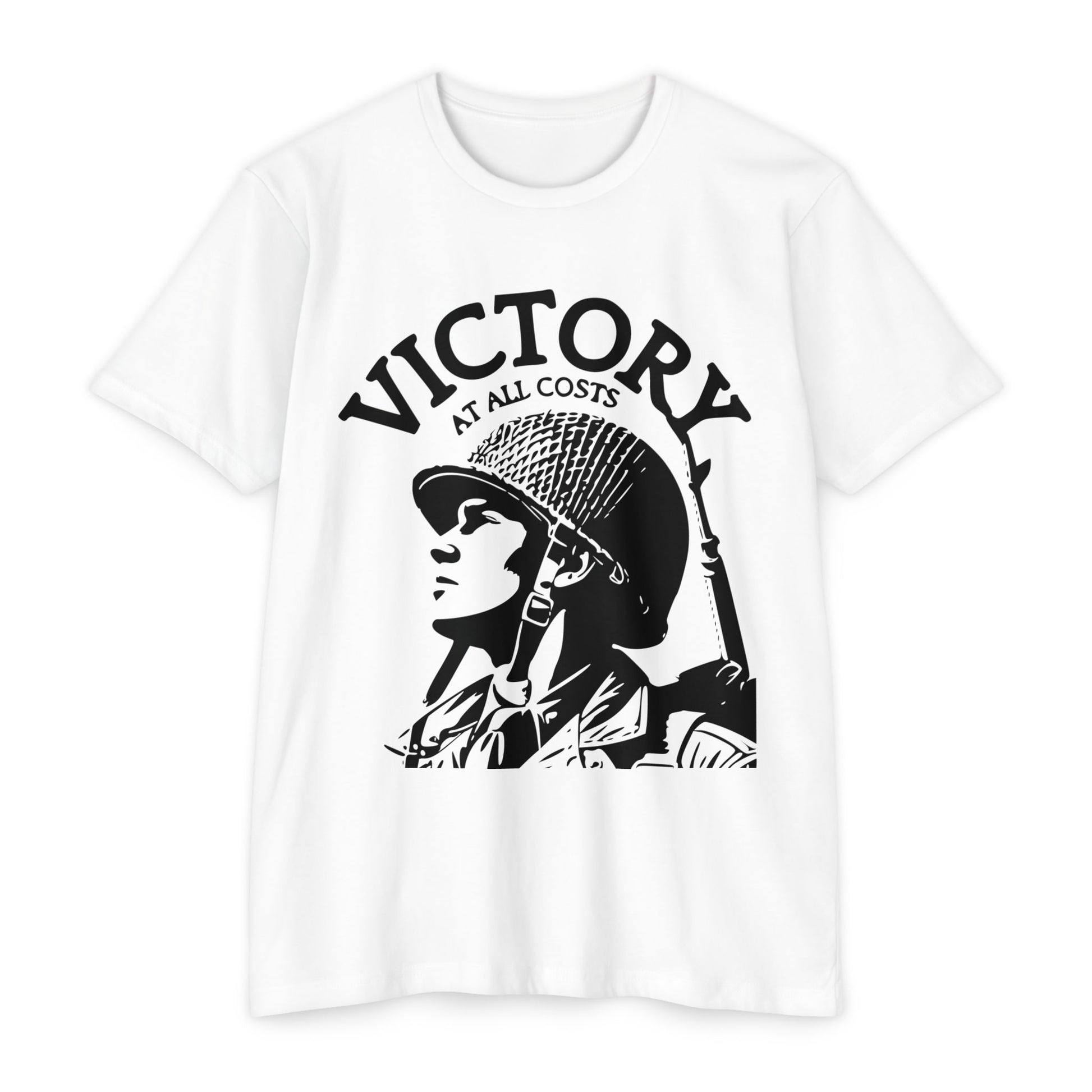 Victory at all costs white tee