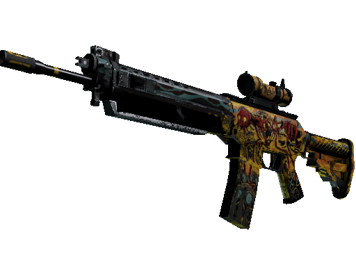 StatTrak™ SG 553 | Colony IV (Well-Worn)