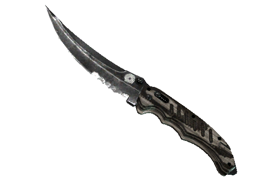 ★ Flip Knife | Black Laminate (Well-Worn)