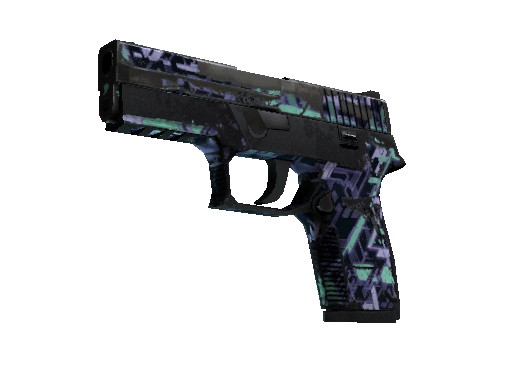 Souvenir P250 | Digital Architect (Battle-Scarred)