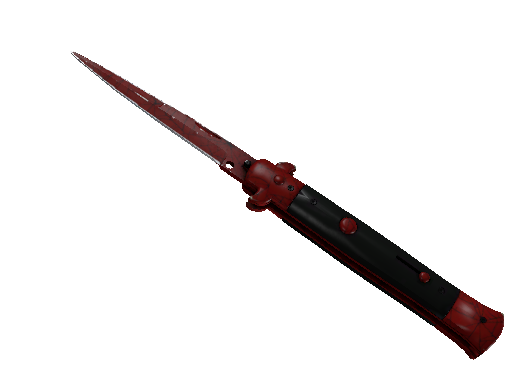 ★ StatTrak™ Stiletto Knife | Crimson Web (Well-Worn)
